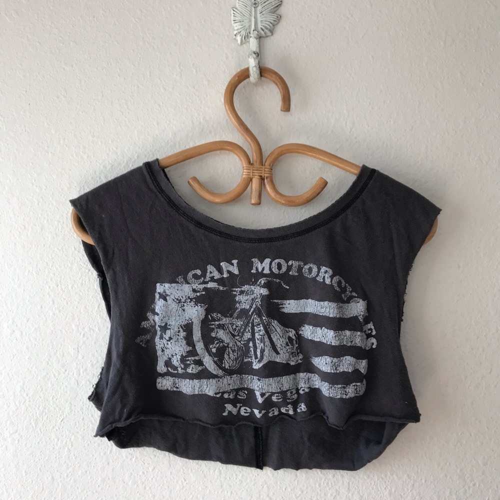 Free People Cropped Graphic Tank